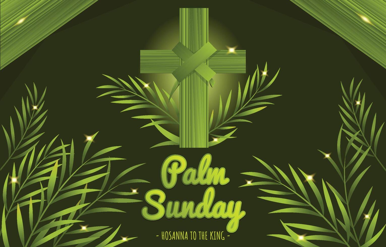 Happy Palm Sunday vector