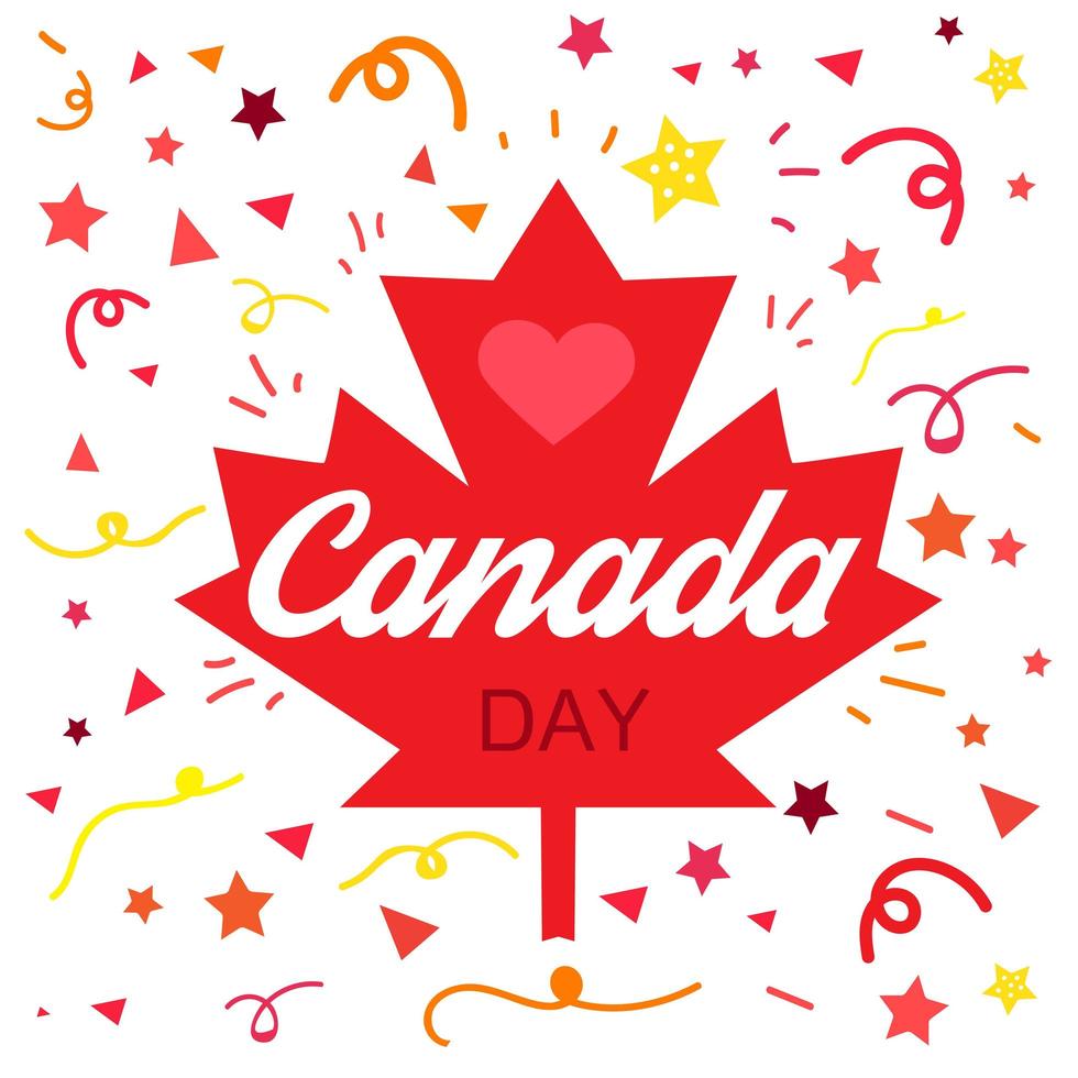 Happy Canada Day vector