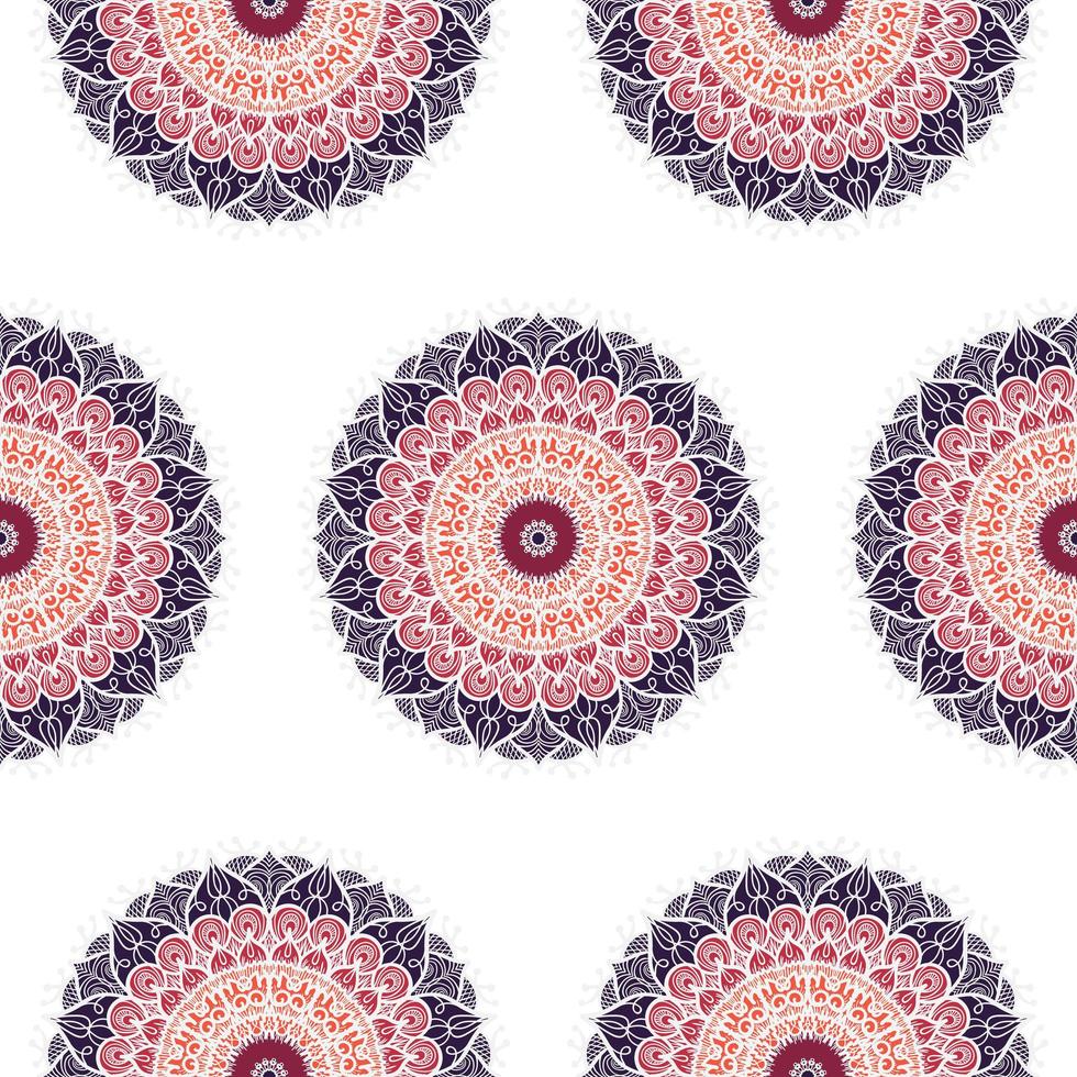 Mandala Seamless Pattern vector