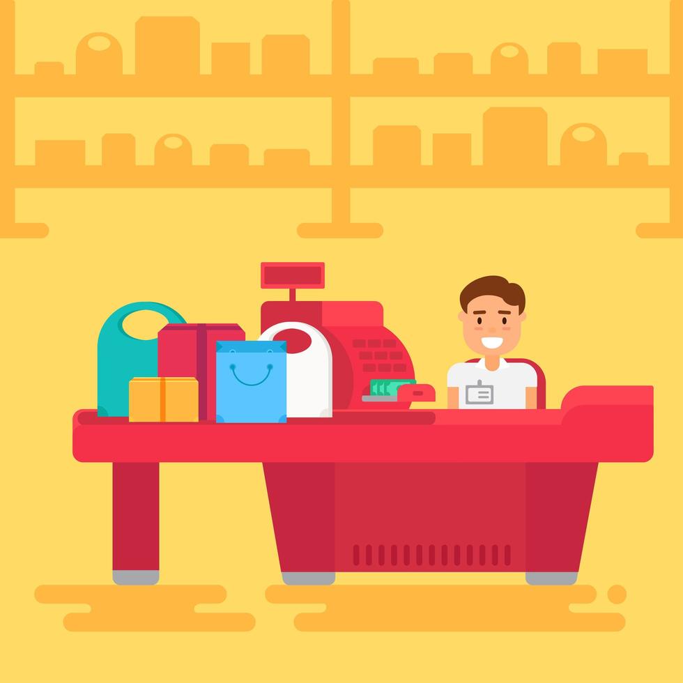 Shopping concept illustration vector