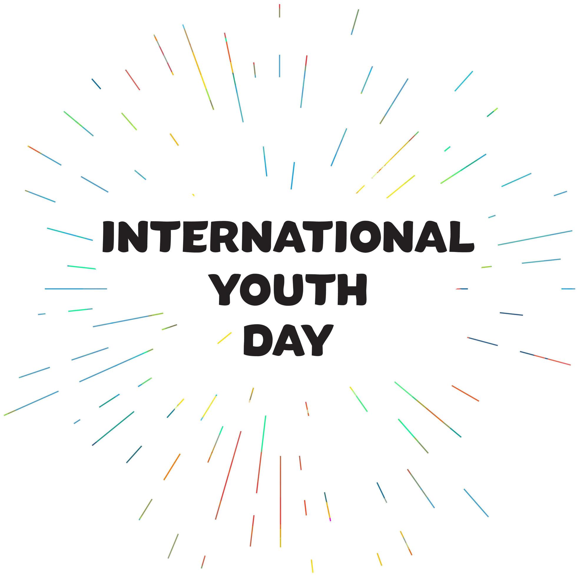 International Youth Day Banner 4577239 Vector Art at Vecteezy
