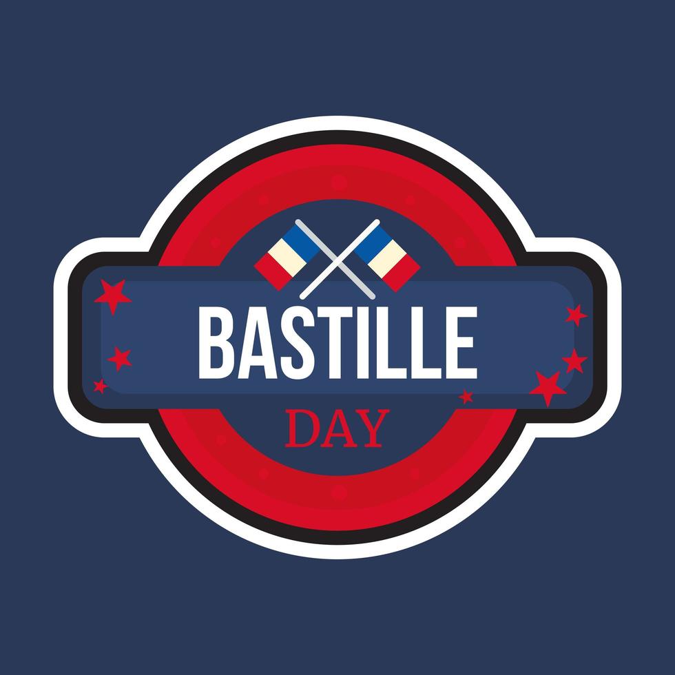 Happy Bastille Day vector