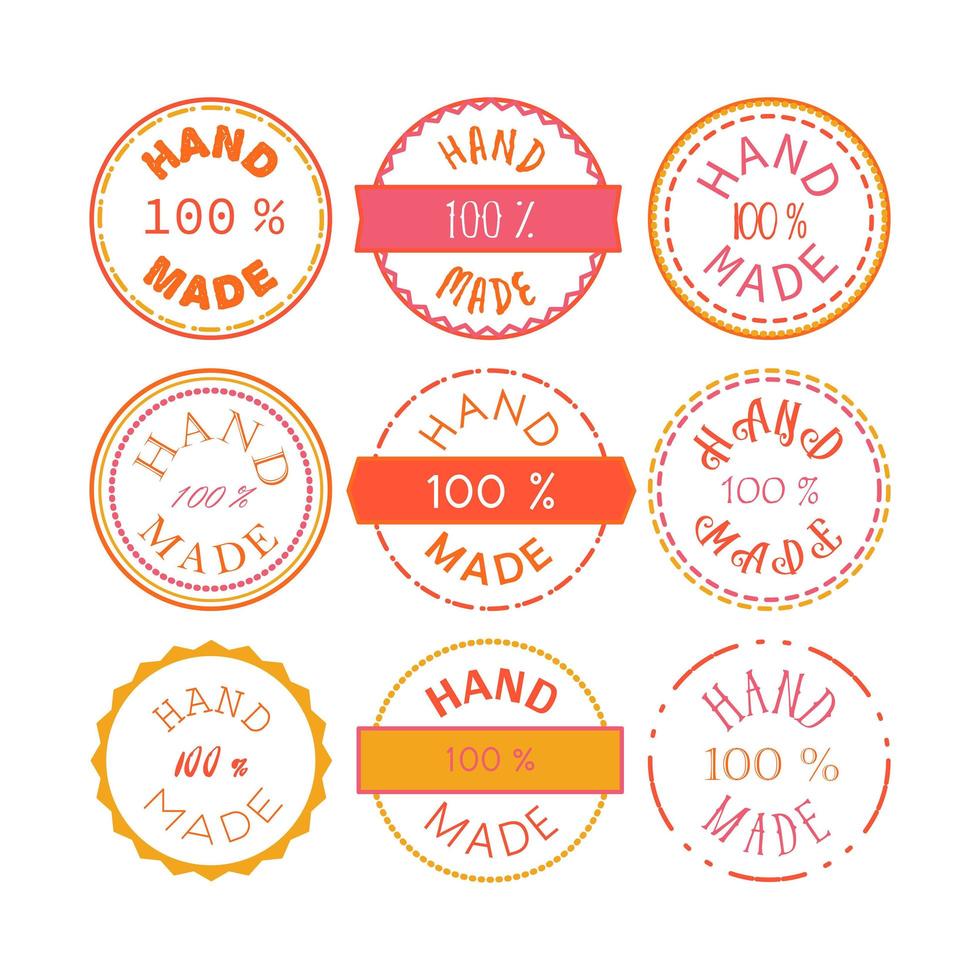 Hand Made Badge vector