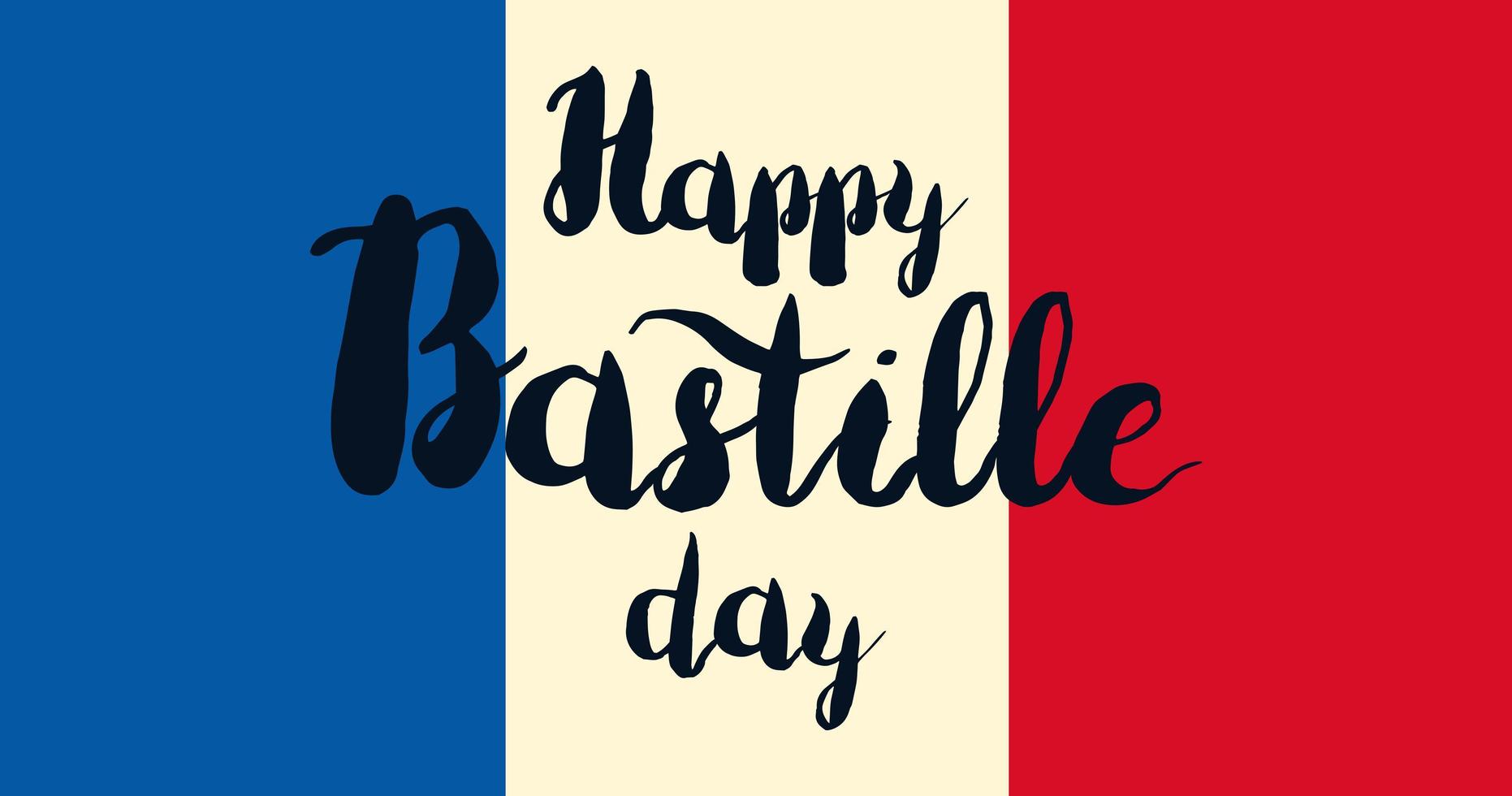 Happy Bastille Day vector