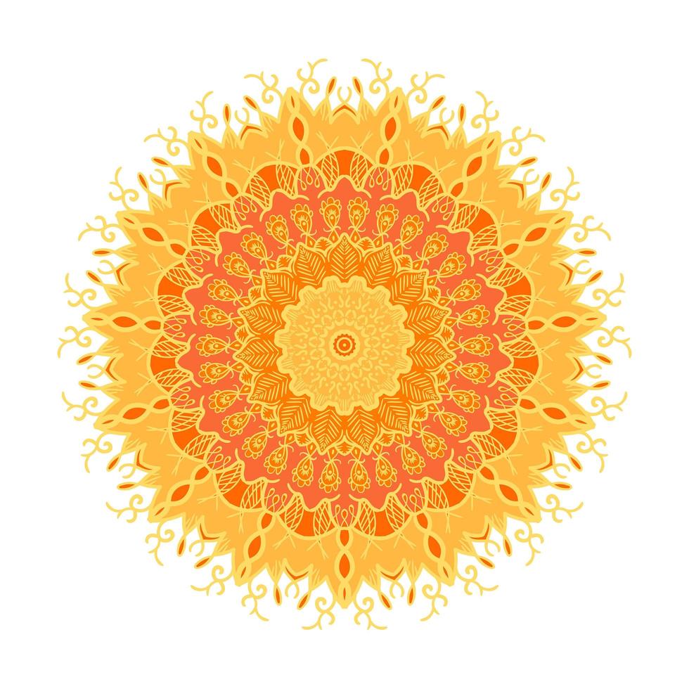 Mandala Line Template vector