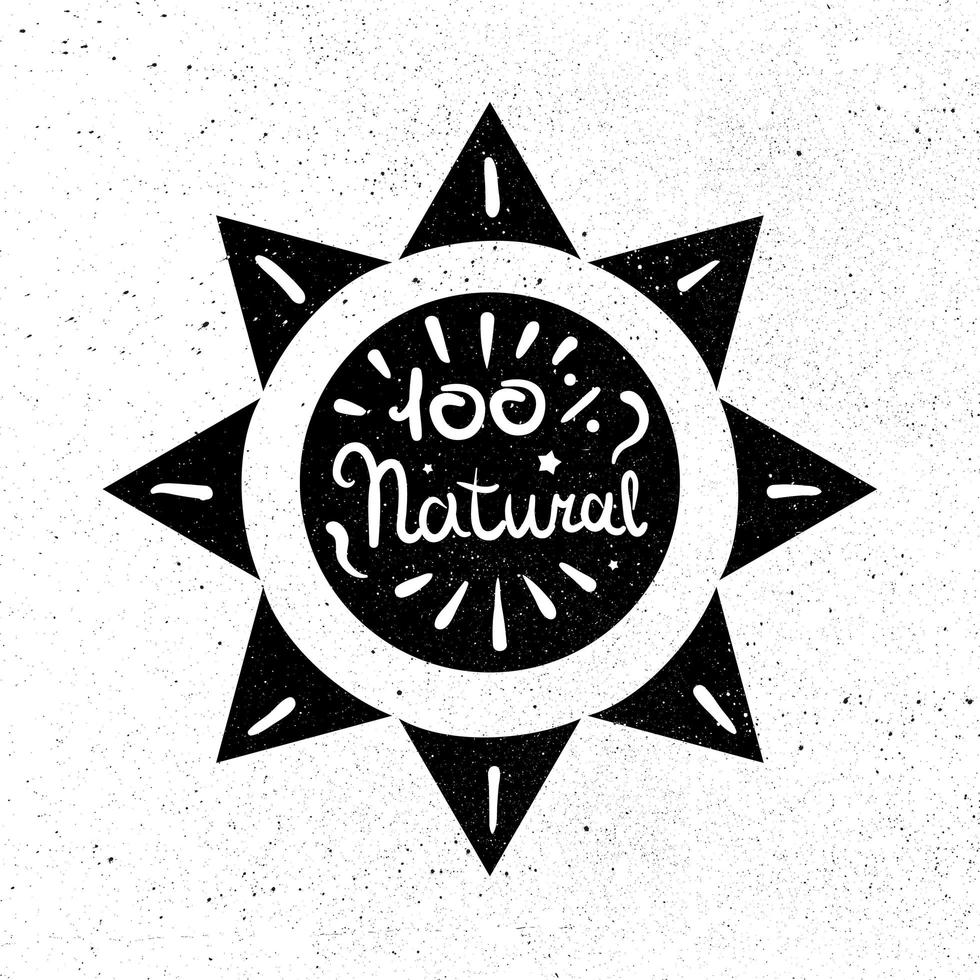 Eco Natural Lettering vector