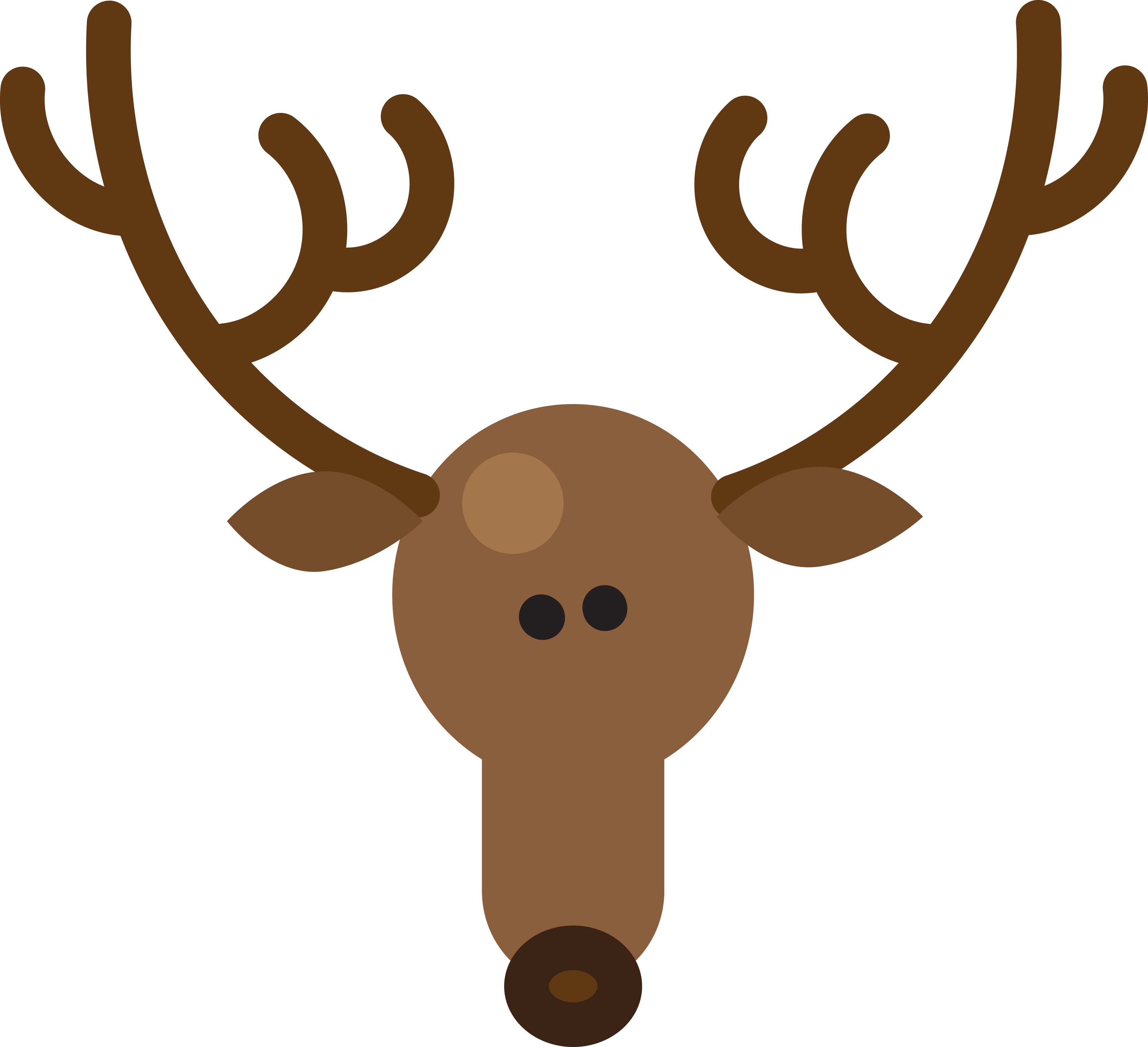 Deer santa claus animal for moving sleigh vector 4577501 Vector Art at  Vecteezy