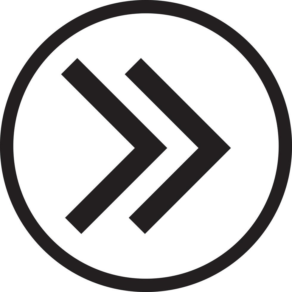 Arrow vector sign in circle