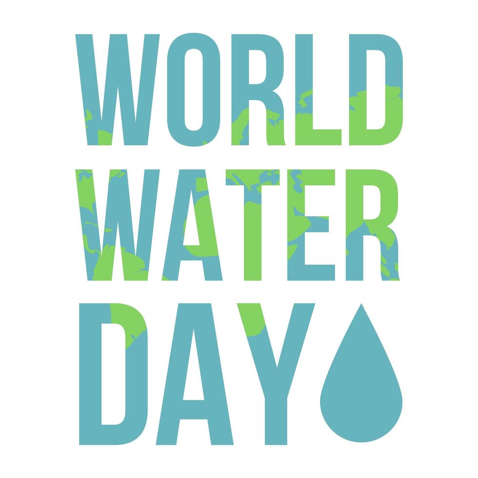 dia Mundial del Agua vector