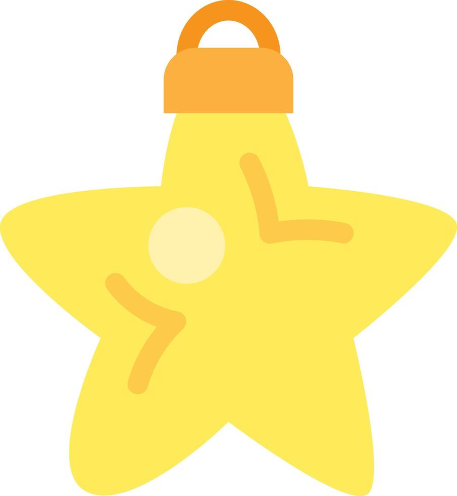 juguete en forma de estrella para decorar vector de abeto
