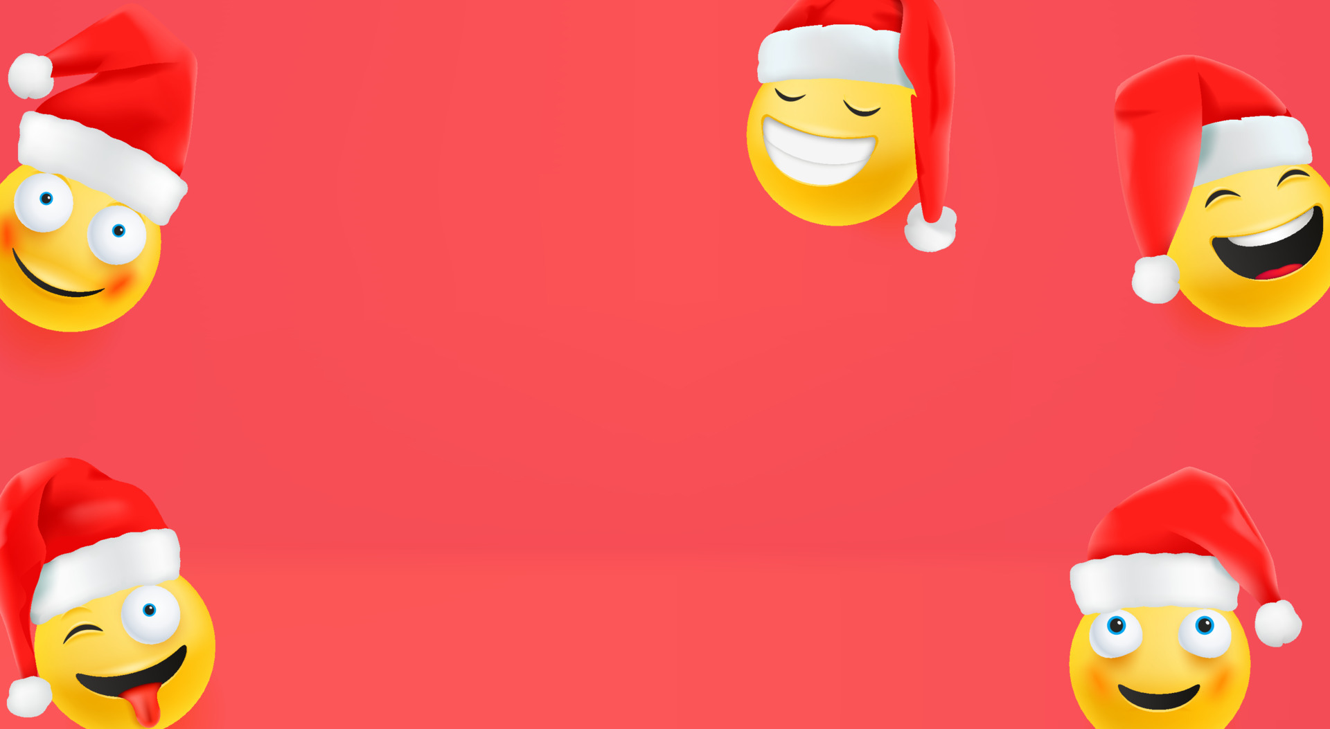 Christmas emojis frame. Vector banner with copy space 4577764 Vector Art at Vecteezy