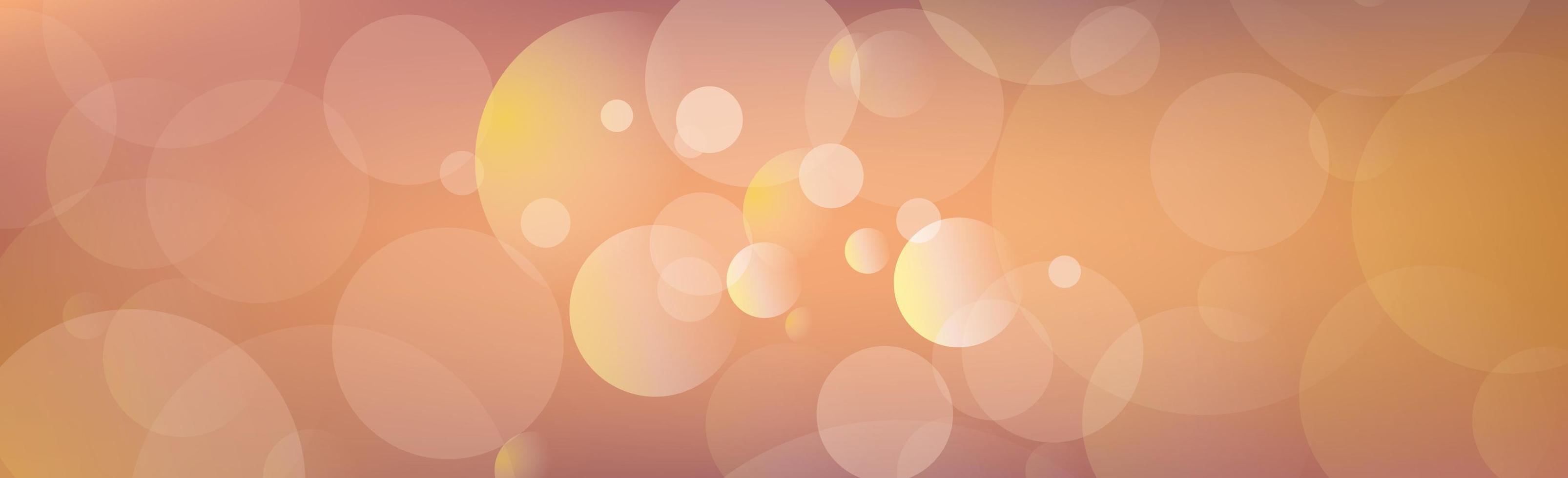 Abstract multicolored blurred bokeh on red background - Vector