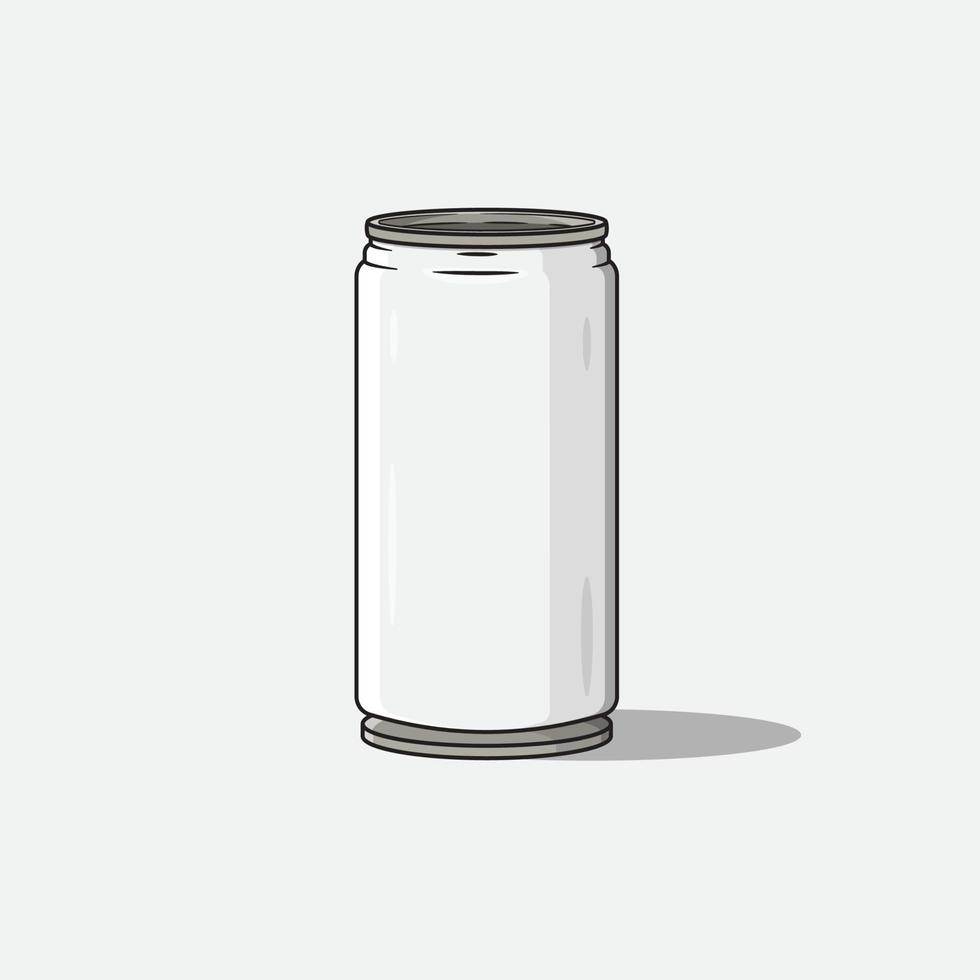 vector illustration drink can, suitable for design elements about cafe, nutrition, health etc