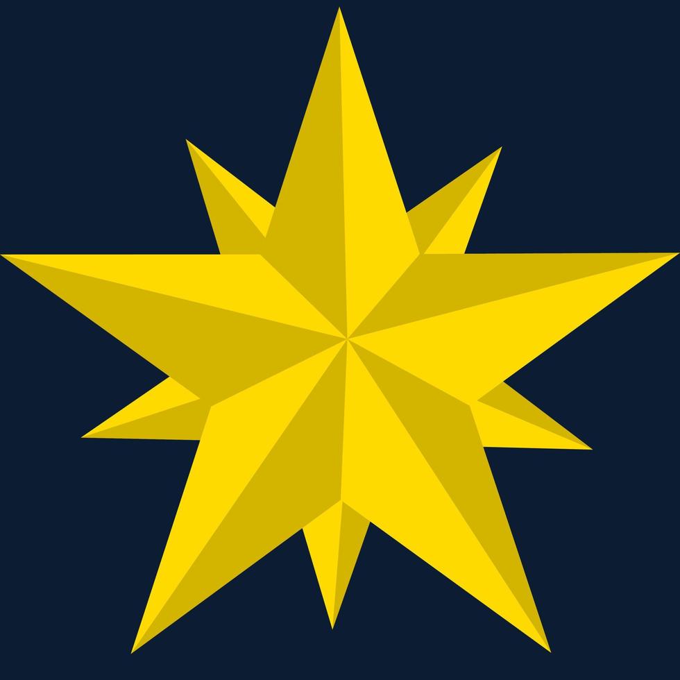 Diseño de icono de celebración del día de Navidad. diseño de icono de estrella para navidad vector