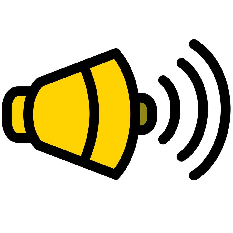 icon design for yellow website templates. speaker icon design. vector