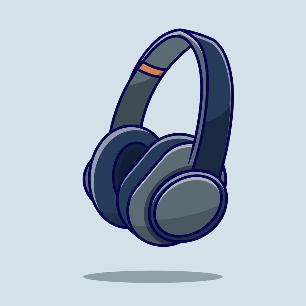 Wireless Headphones clean vector ilsolated background