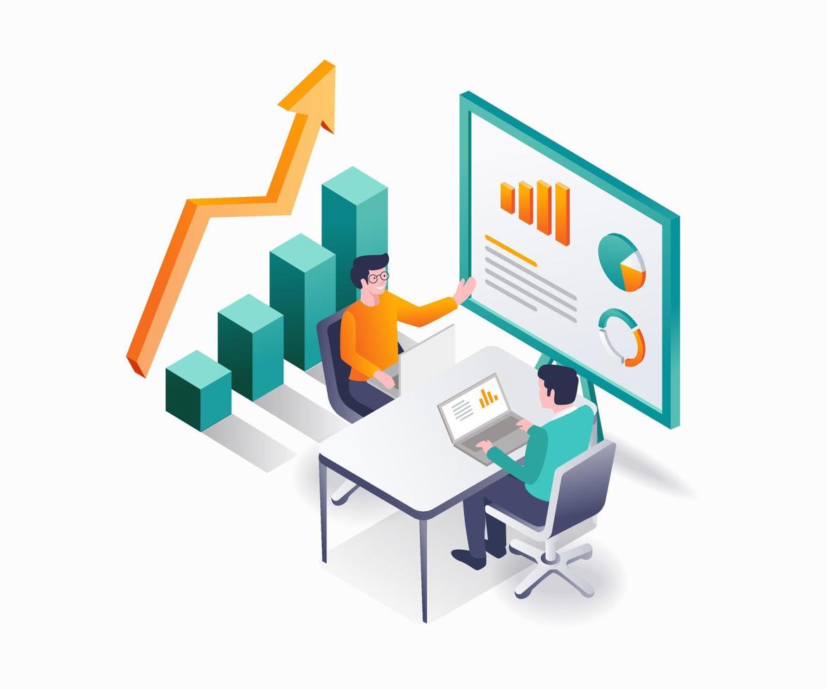 capacitación en inversión y comercio empresarial vector