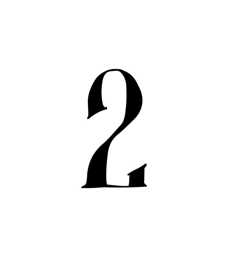 Figure. Vector. Logo for the company. Icon for the site. Separate number from the Russian alphabet. Gothic neo-Russian ancient style of 17-19 centuries. vector