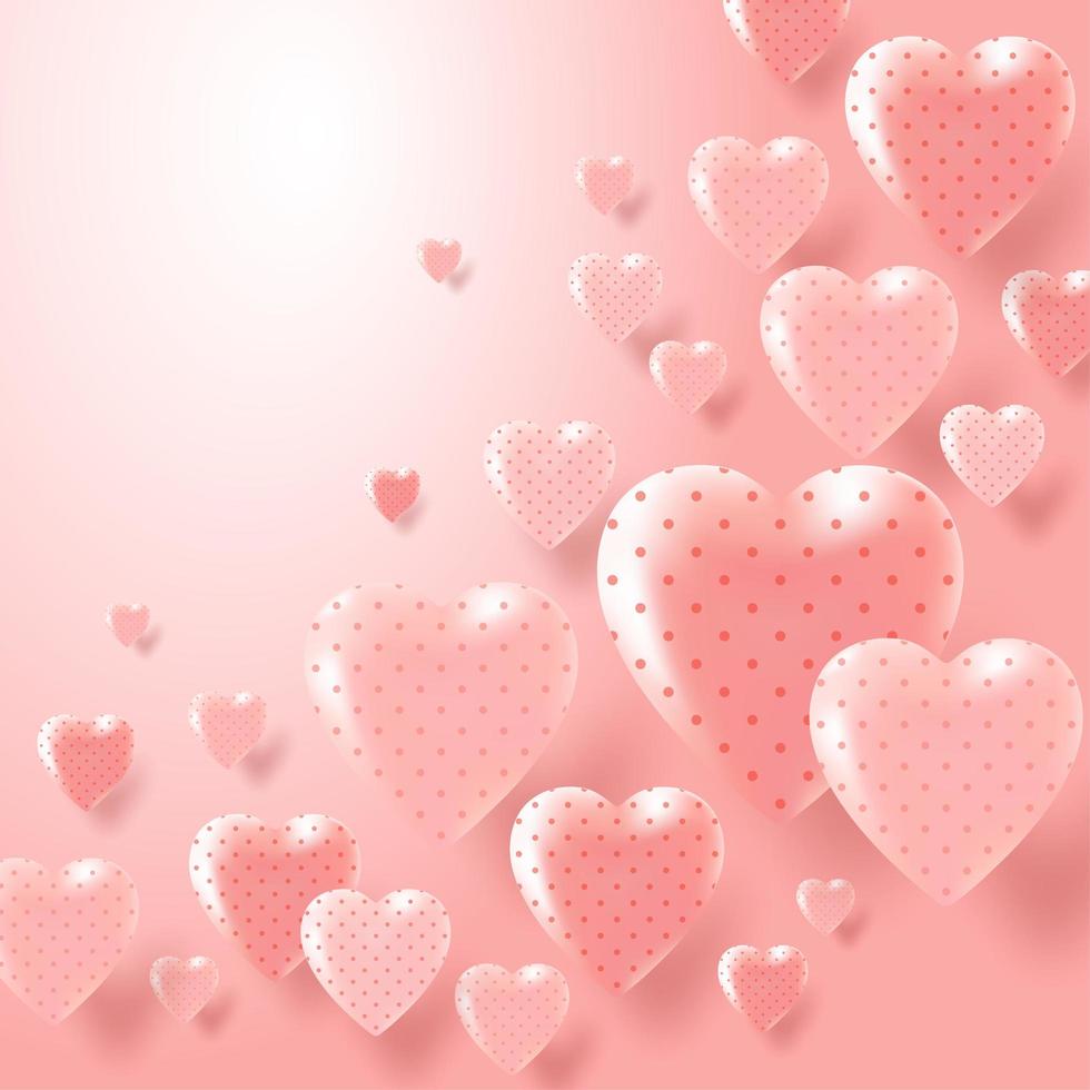 Fondo de boda romántica de San Valentín con corazón. pancarta o tarjeta de  felicitación. ilustración vectorial. fondo de pantalla. folletos, carteles.  lugar para el texto. día de San Valentín. 4579722 Vector en