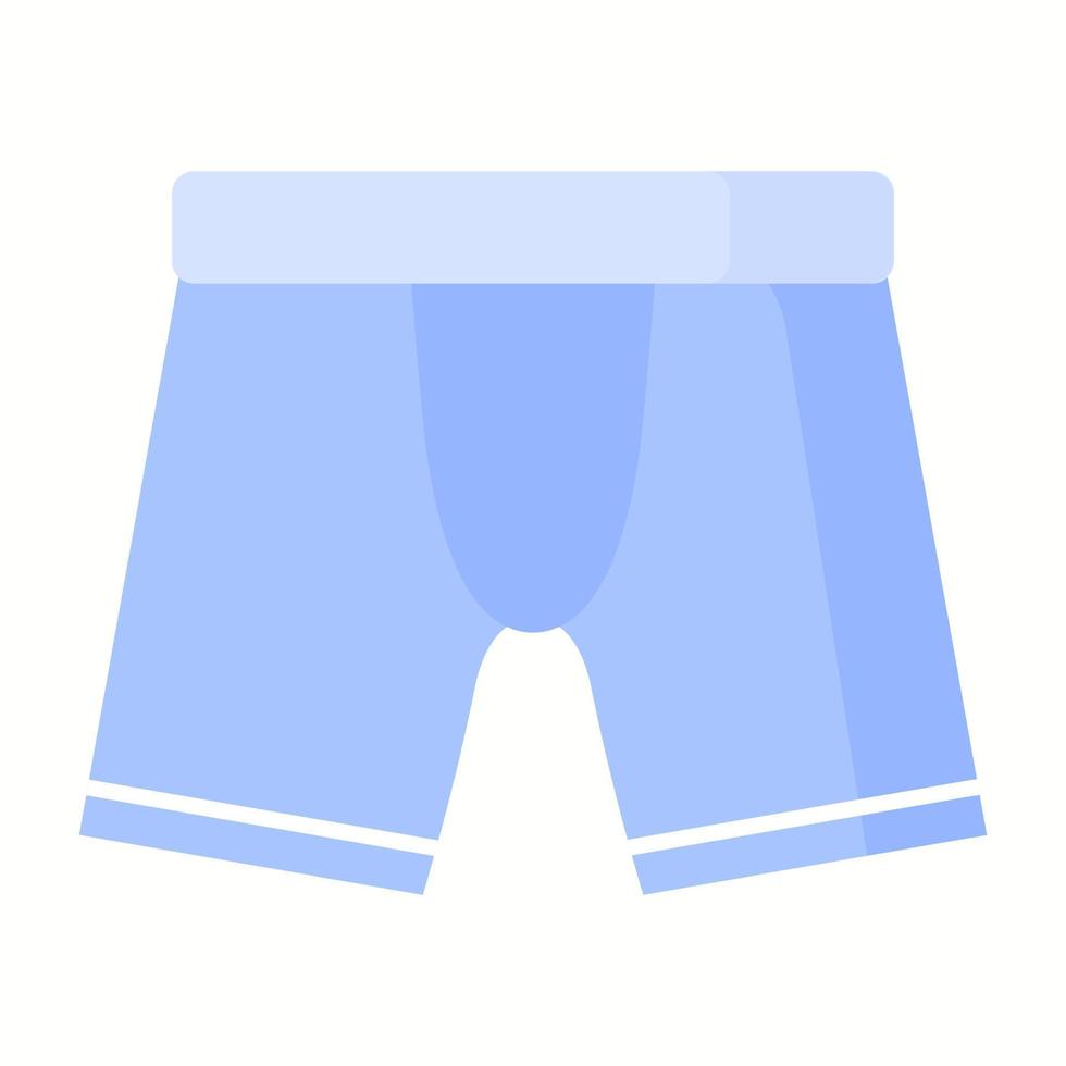 Blue Men boxer underwear. Fashion concept vector