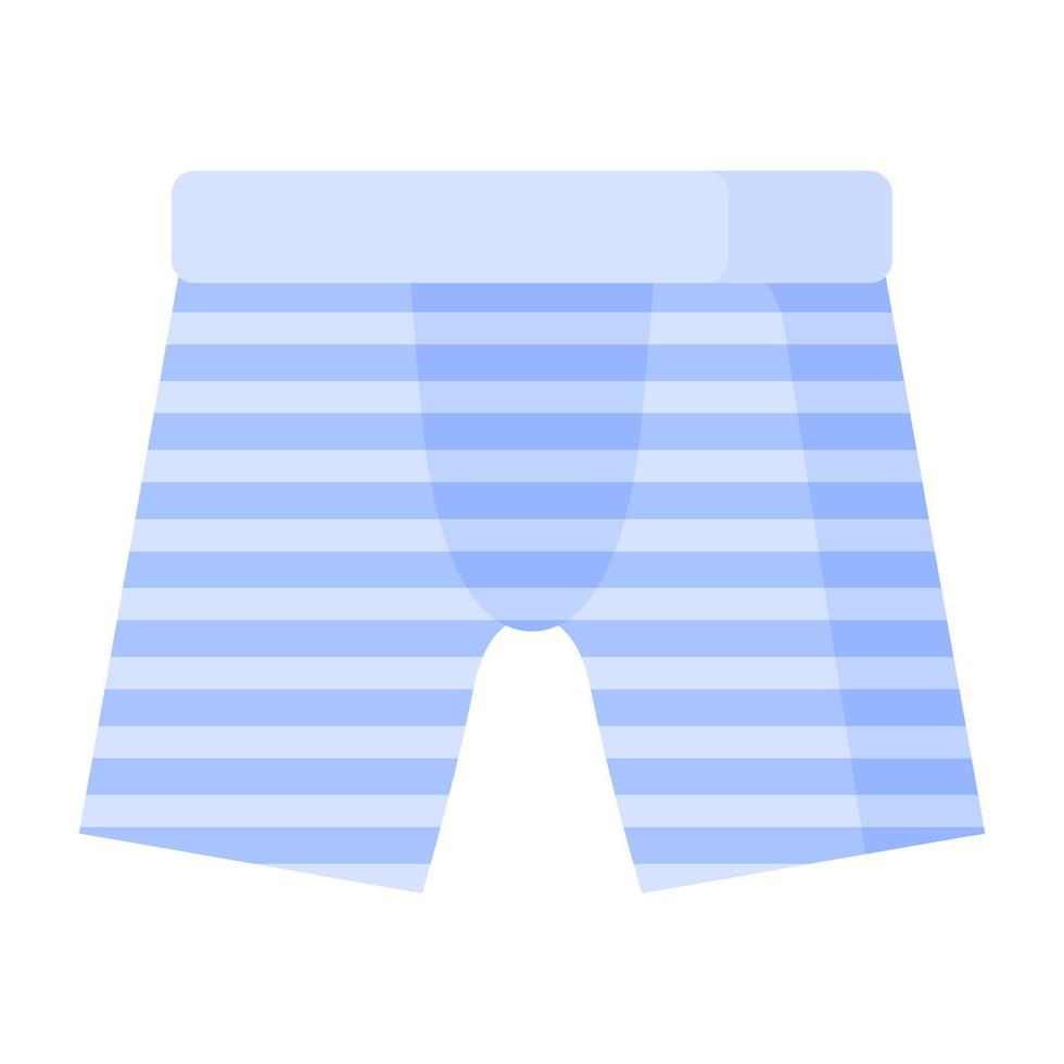 Blue Men boxer underpants. Fashion concept vector