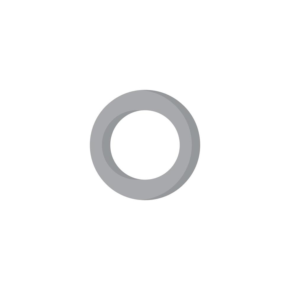 Grey gender symbol of asexual. vector