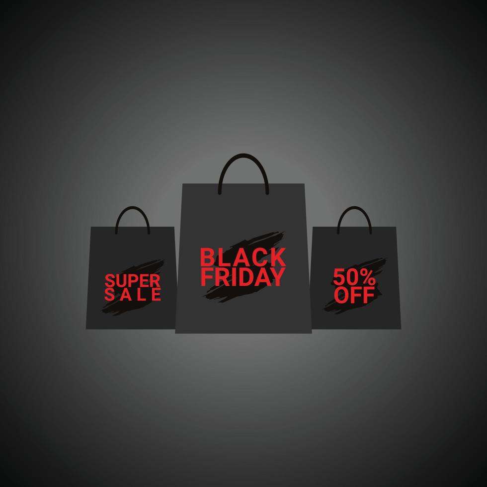 Illustration vector black Friday