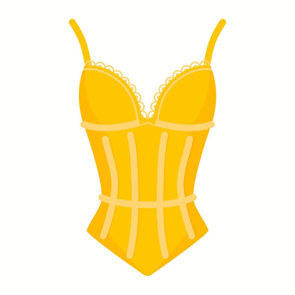 Women lingerie body corset. Fashion concept. vector