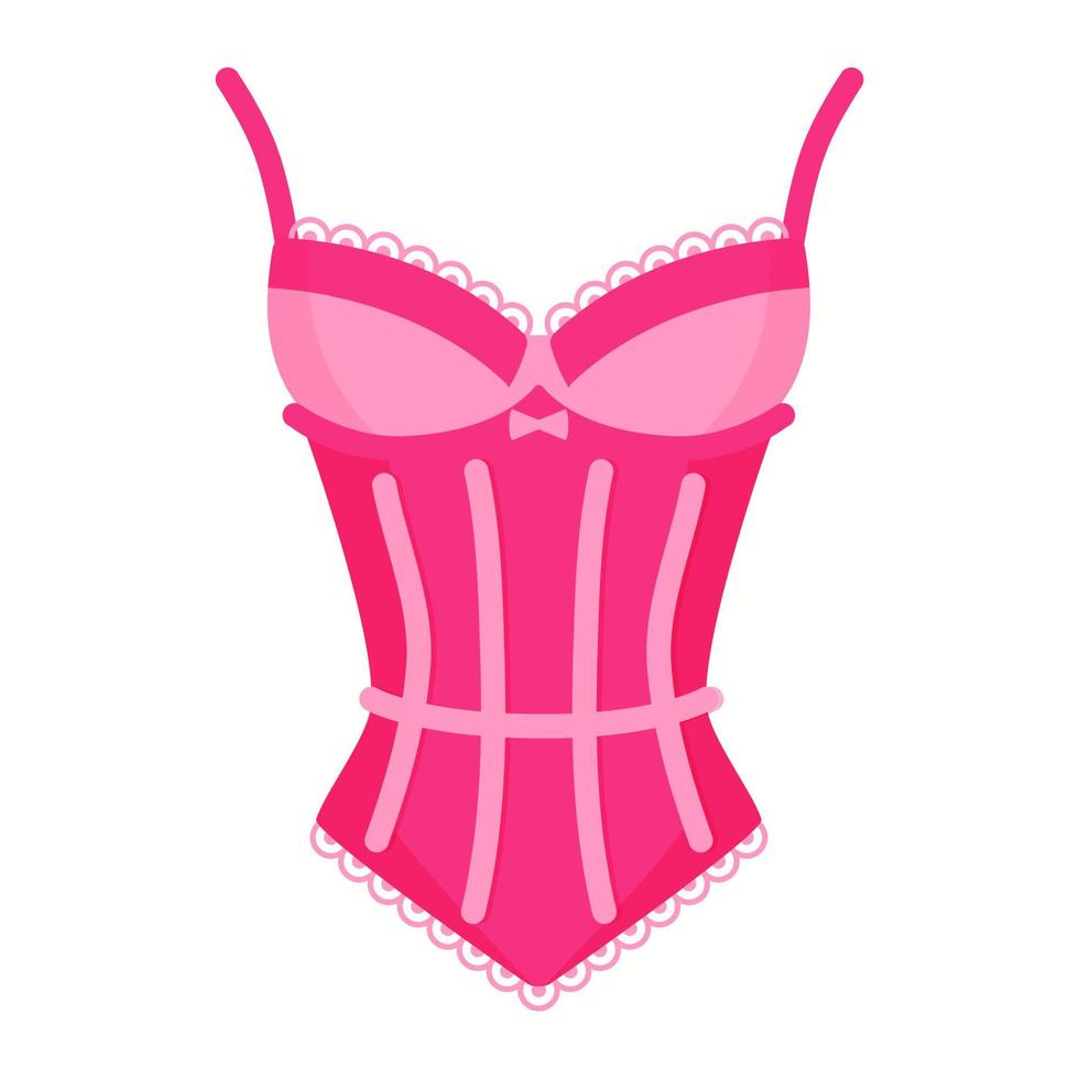 Women elegant retro corset. Fashion concept. vector