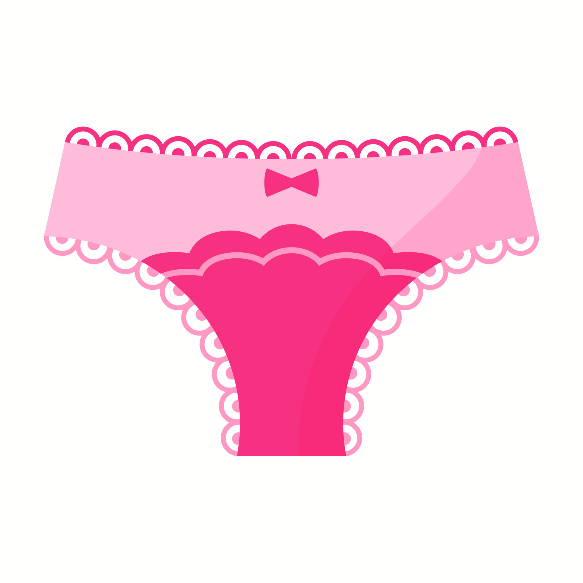 Sexy female pink underwear pantie. Fashion concept. 4580300 Vector