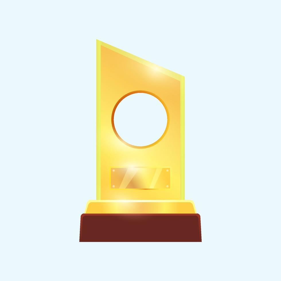 champion Award trophy medal ribbon vector