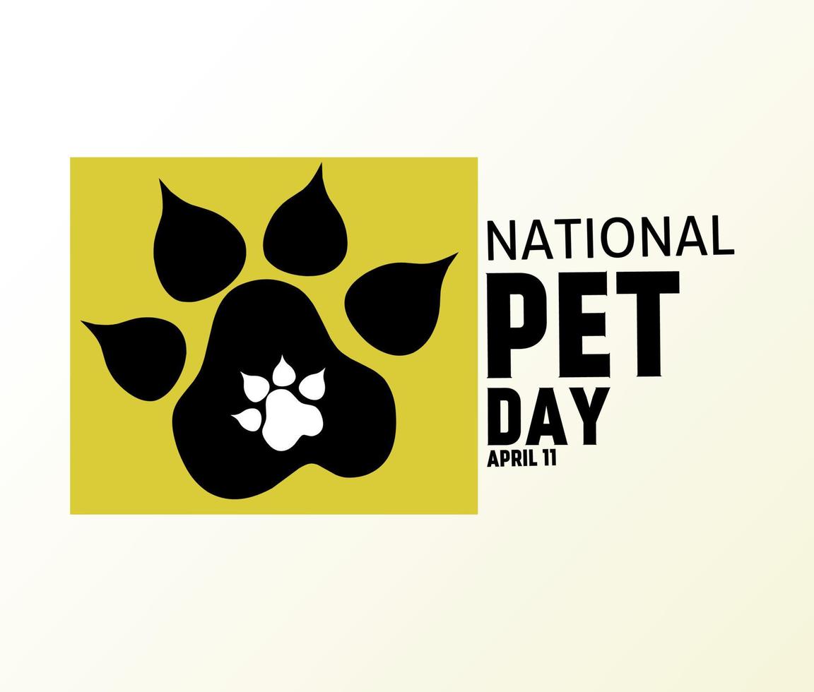national pet day vector illustration