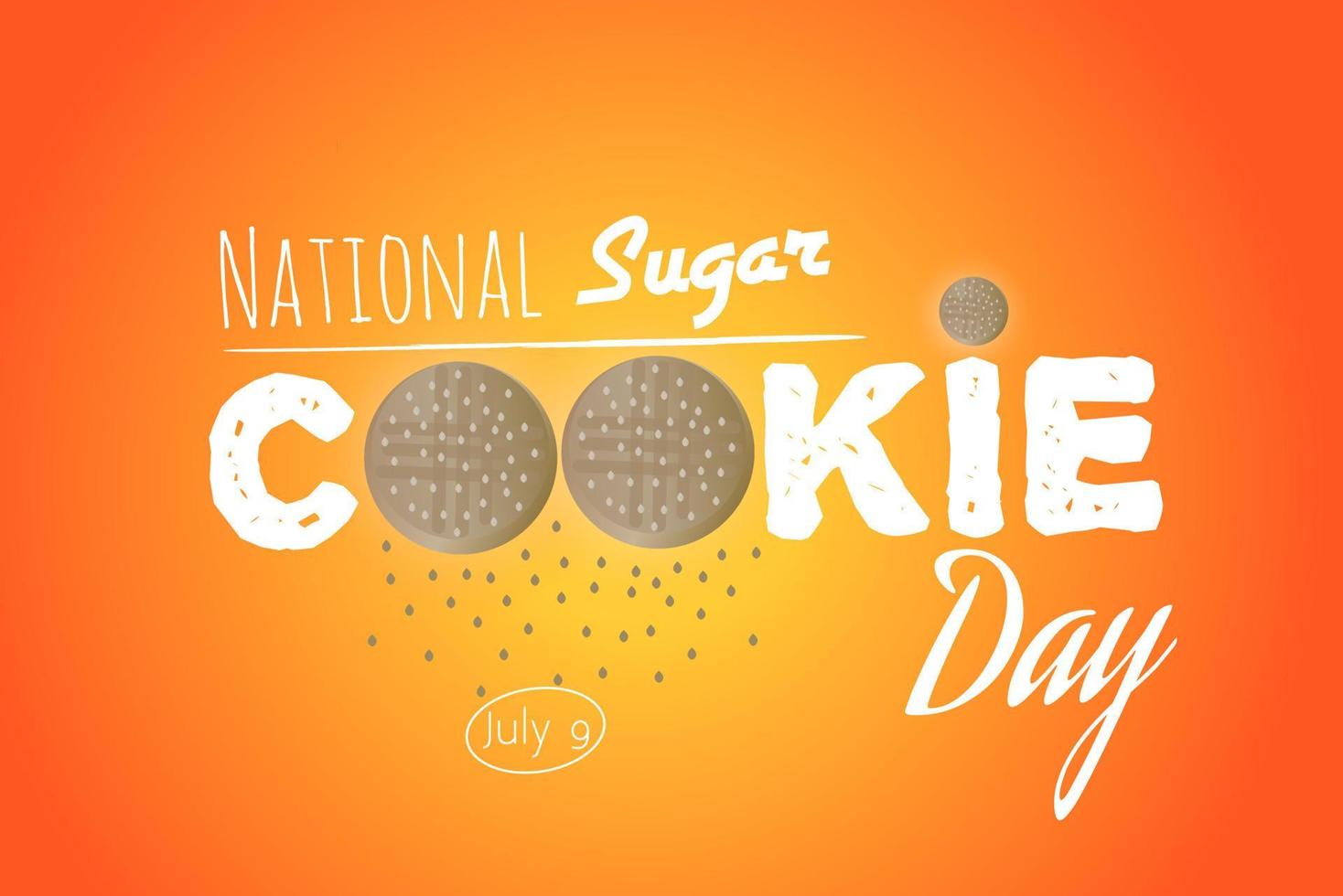 National sugar cookie day vector illistration