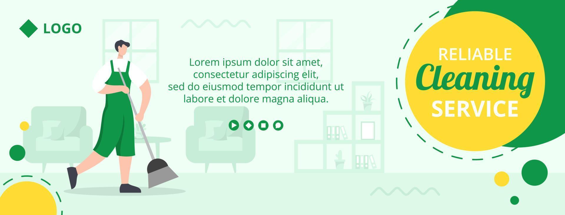 Home Cleaning Service Post Editable of Square Background Suitable for Social media, Feed, Card, Greetings, Print and Web Internet Ads vector