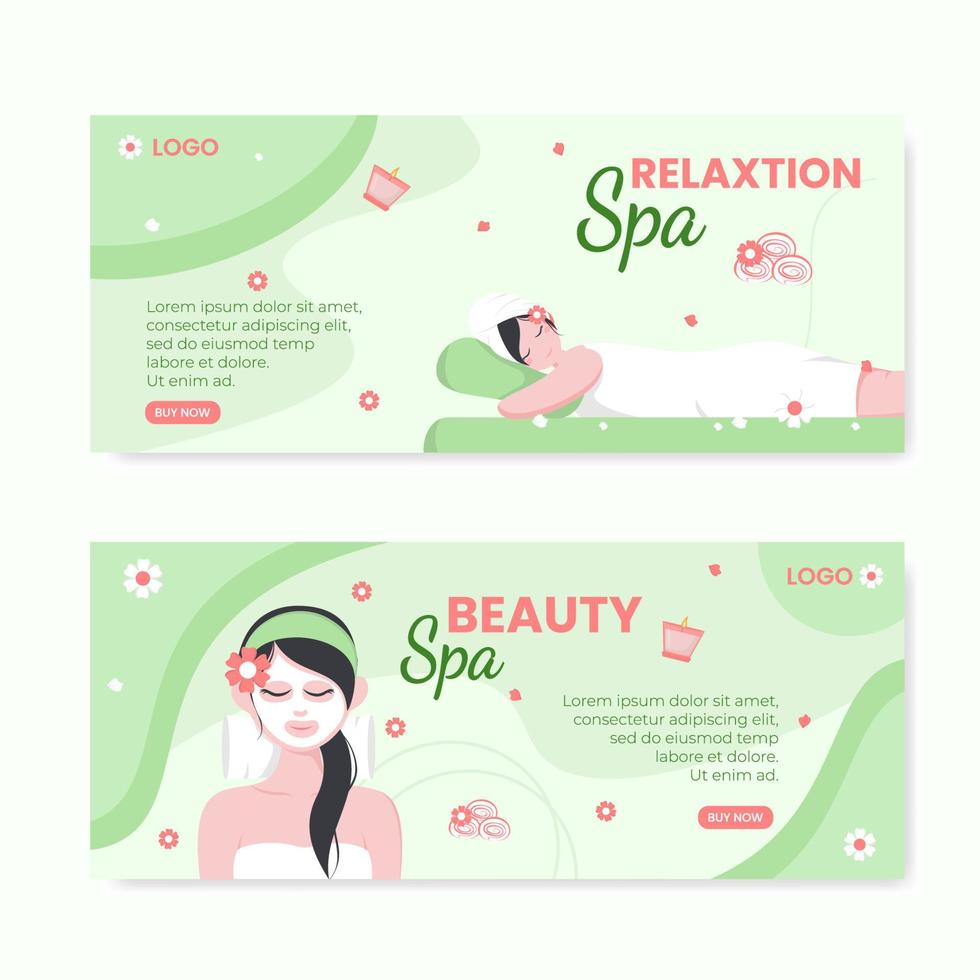 Spa and Massage Banner Editable of Square Background Illustration Suitable for Social media, Feed, Card, Greetings, Print and Web Internet Ads vector