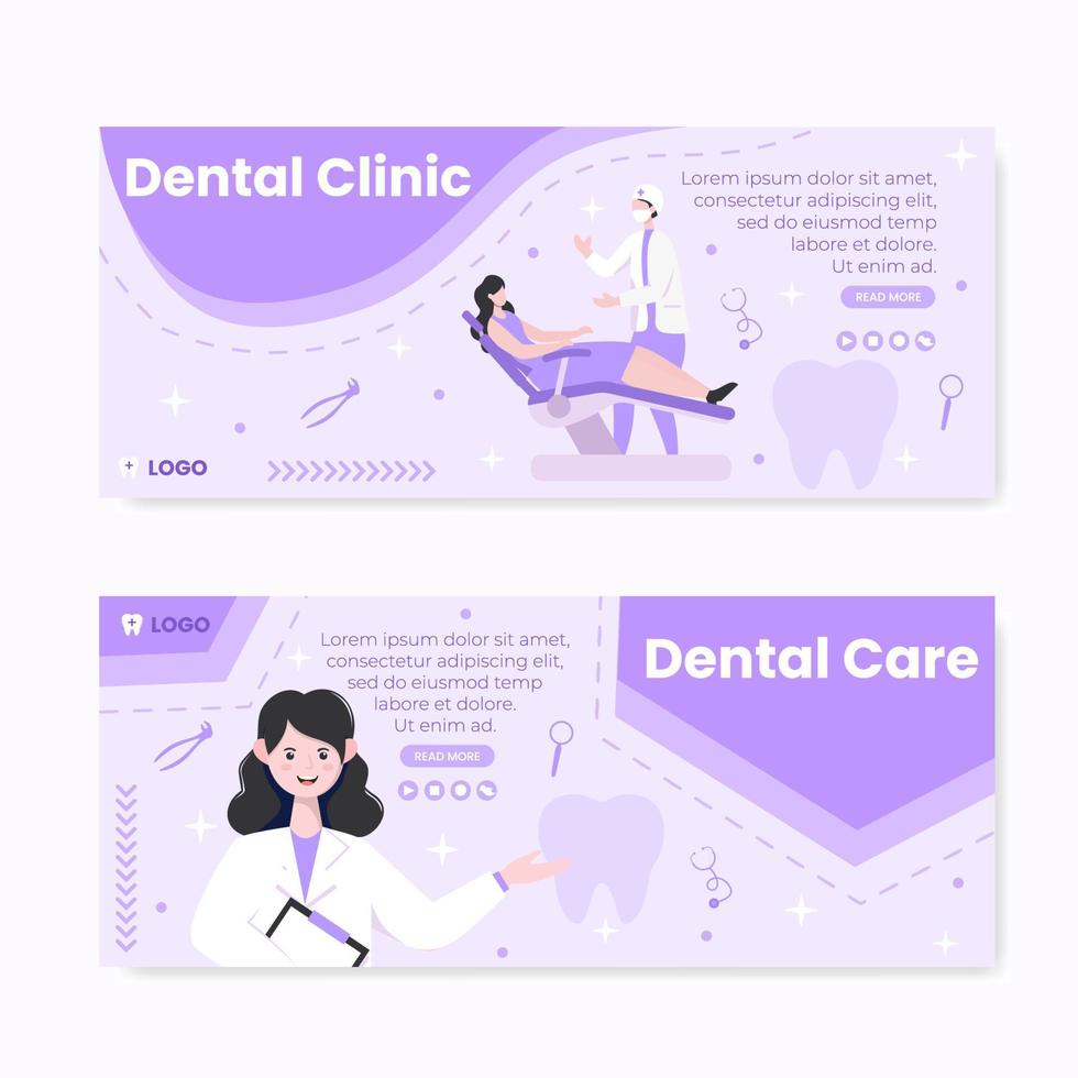 Dental Flat Design Illustration Stories Editable of Square Background Suitable for Social media, Feed, Card, Greetings, and Web Internet Ads vector