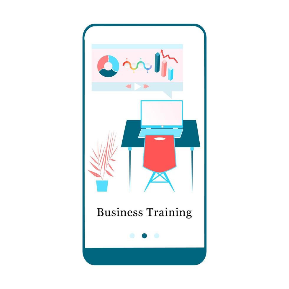 Online course, university studies, e-learning, business training, webinar. Menu vector banner template for interface UX, UI GUI screen mobile development. Website design 3D isometric flat illustration