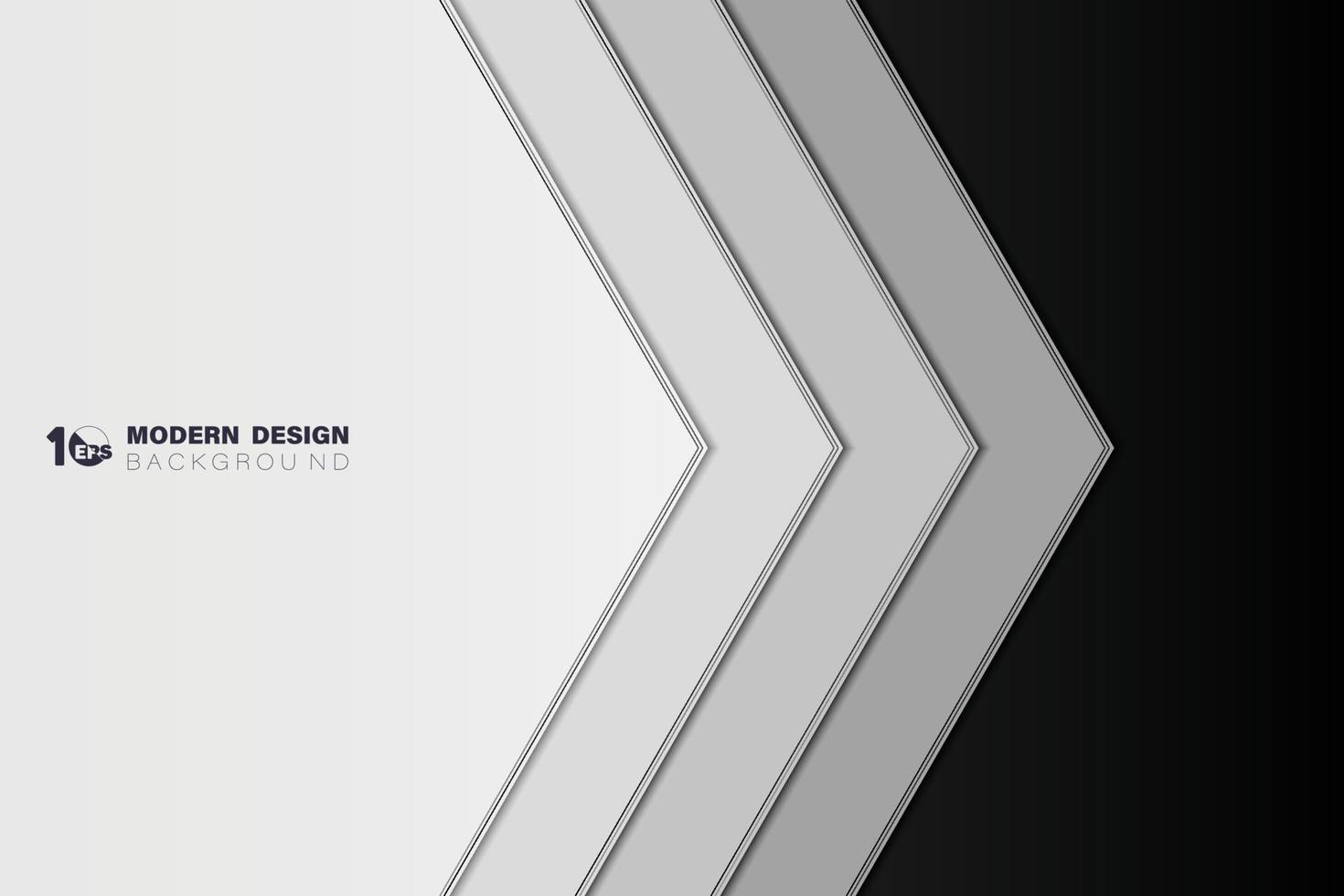 Abstract black and white contrast template of technology design background. illustration vector eps10