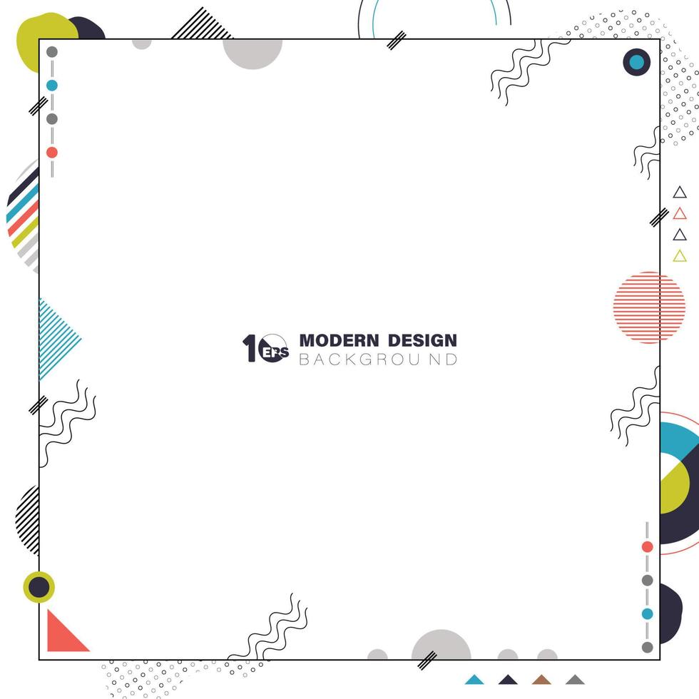 Abstract tech geometric design of artwork elements frame background. illustration vector eps10