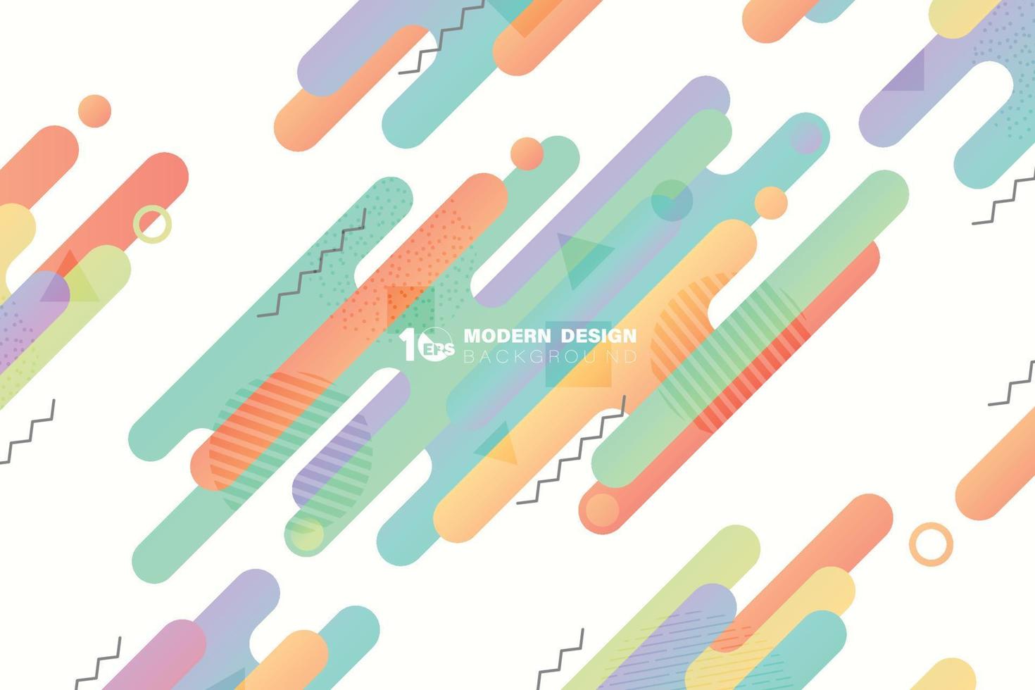 Abstract gradient colorful rounded lines pattern artwork background. illustration vector eps10