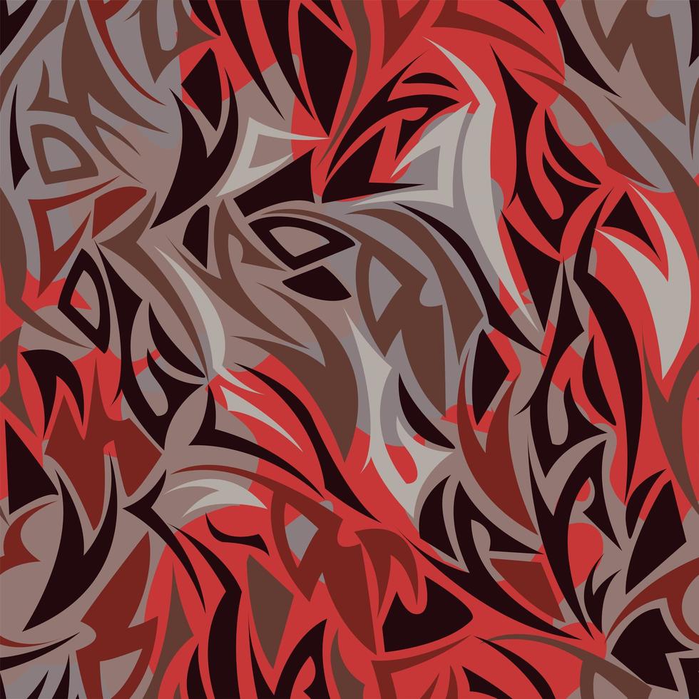 Multilayer Maori style seamless pattern vector