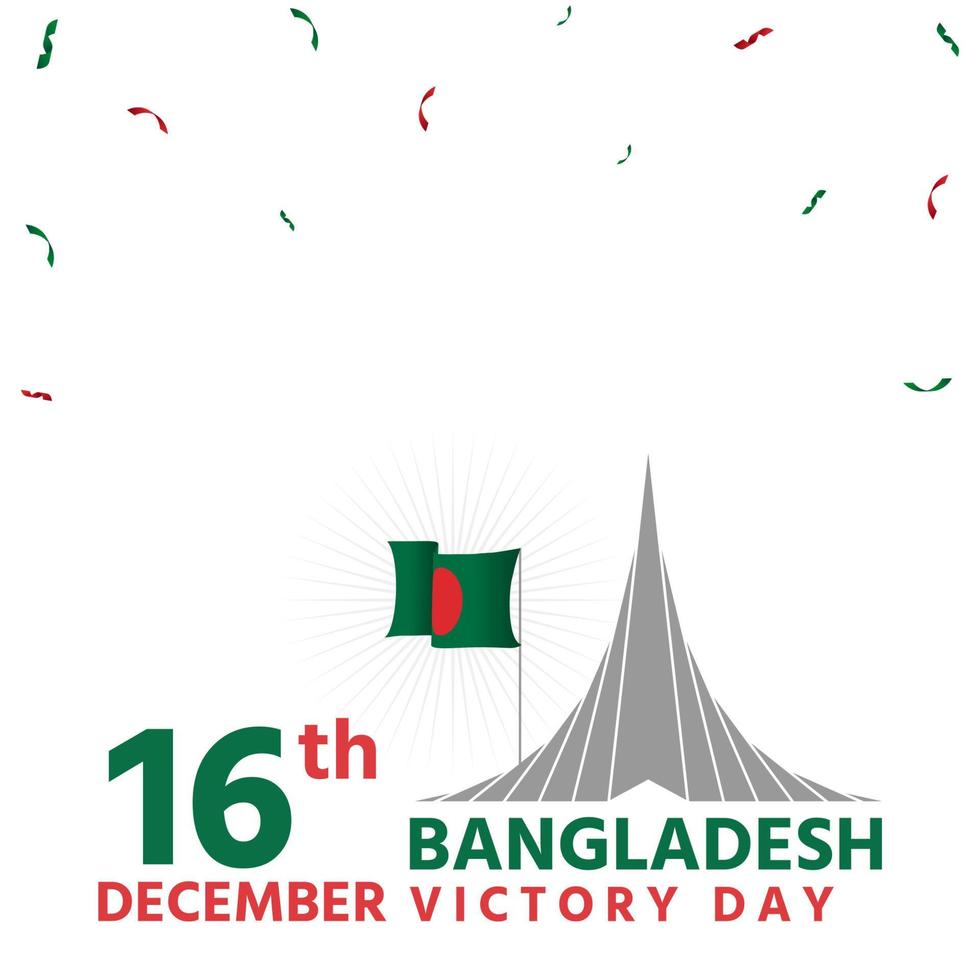 feliz victoria de bangladesh vector