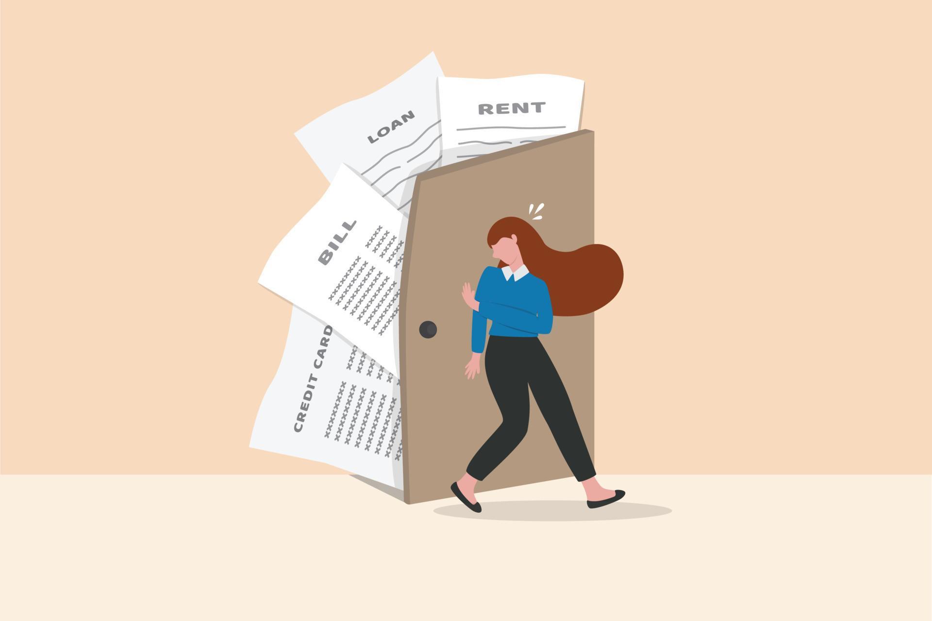 Overspend causing debt problem financial failure or mistake mortgage
