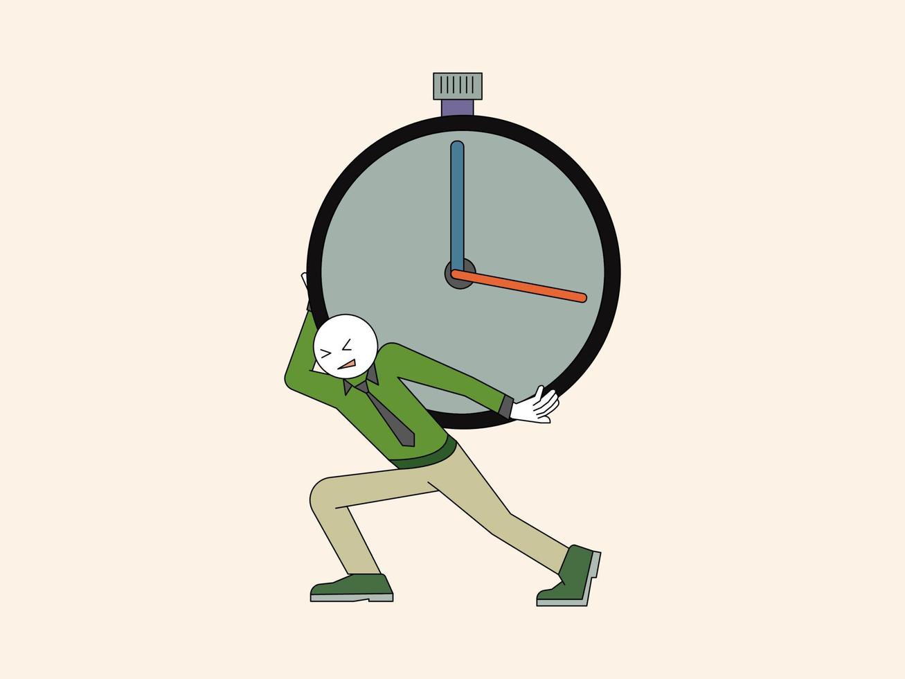 people lifted timer icon symbol flat design vector