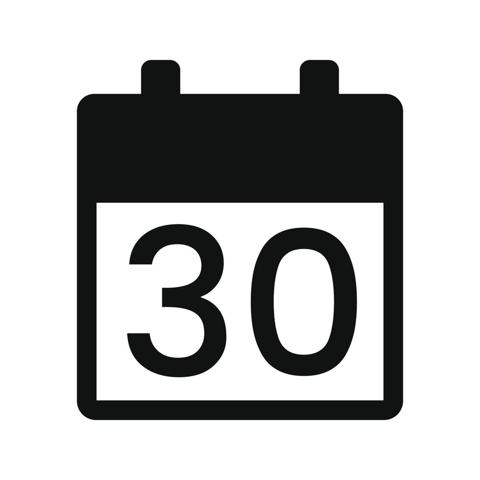 Flat calendar icon vector