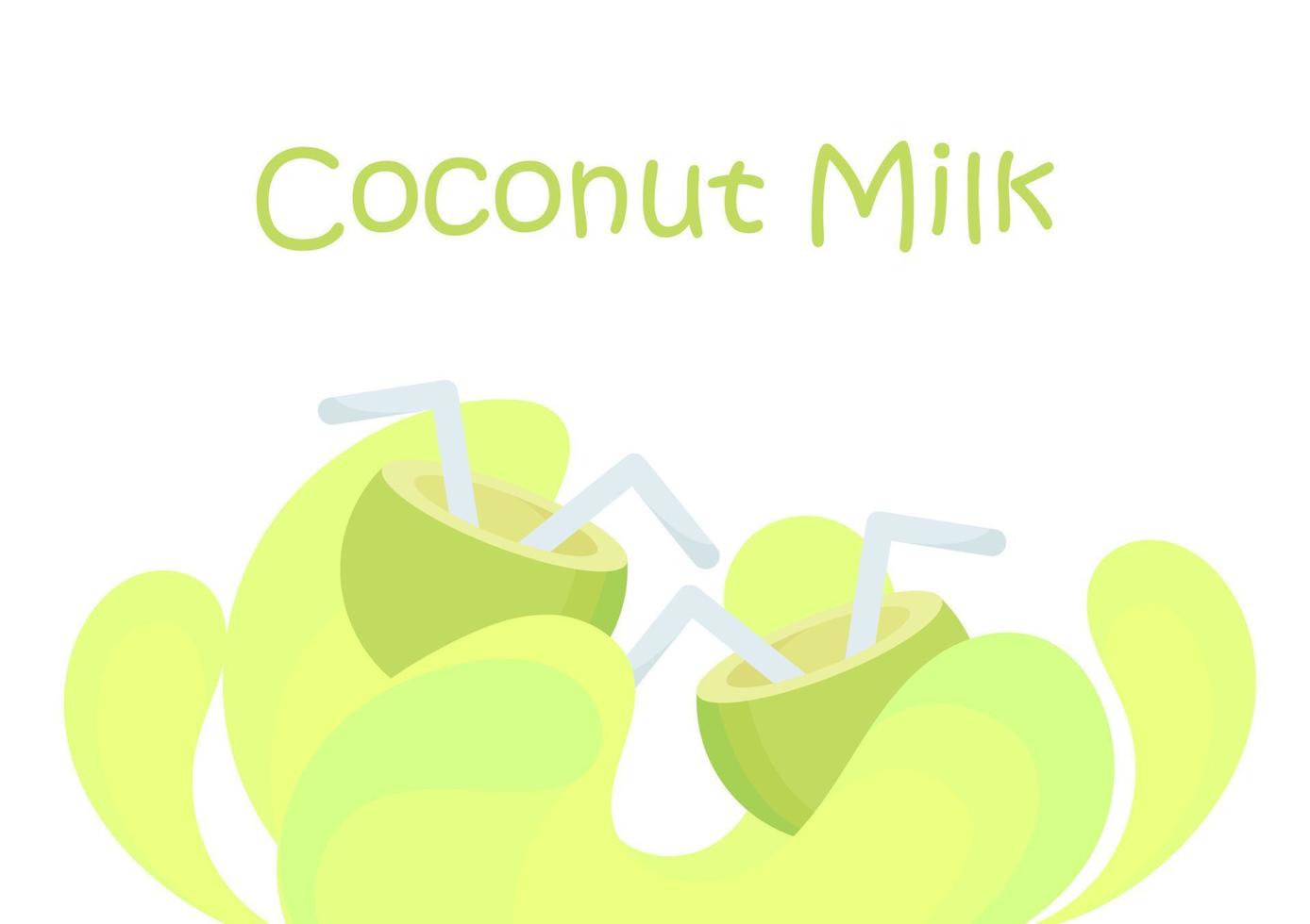 fondo de leche de coco vector