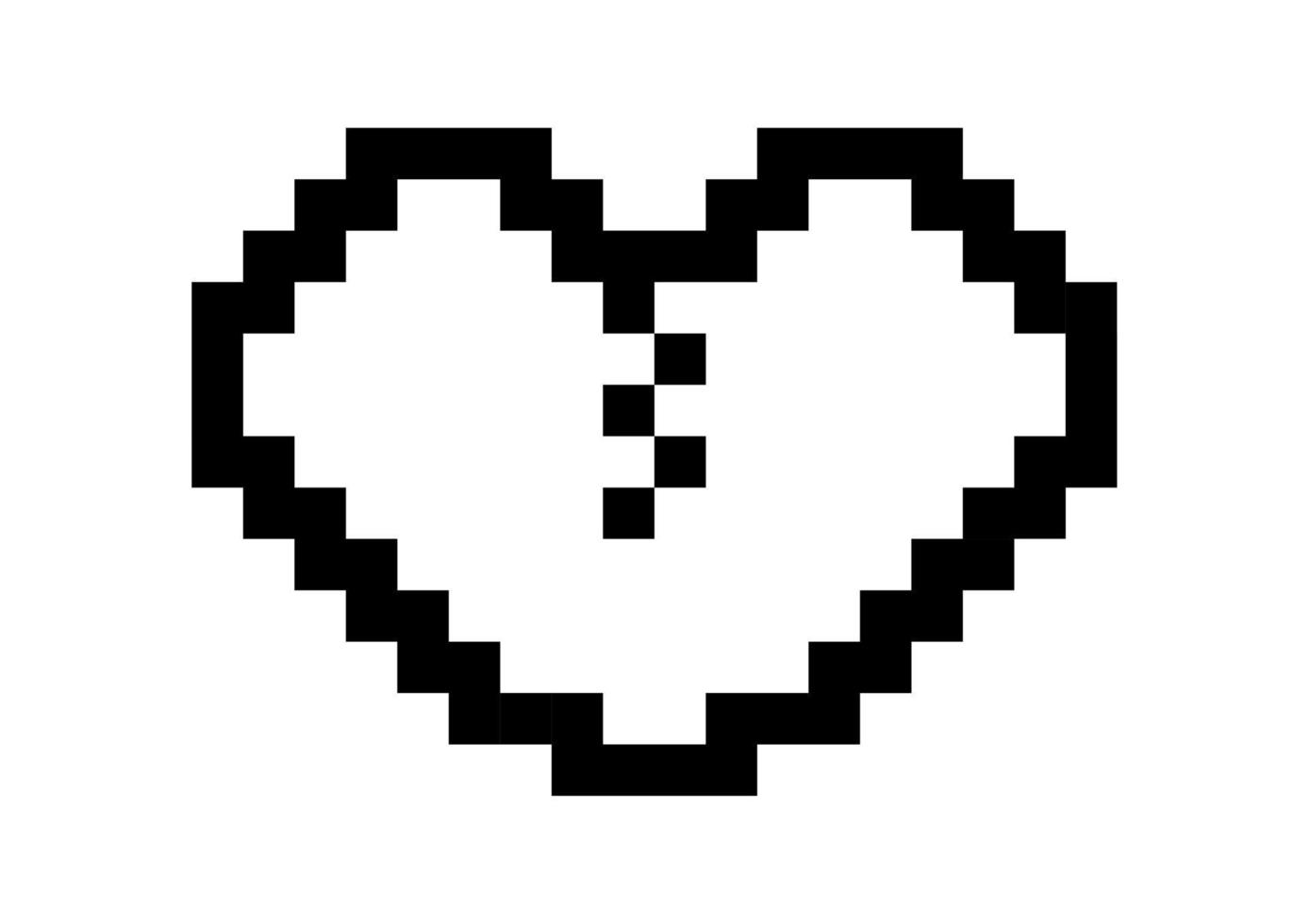 heart design concepts white and black vector