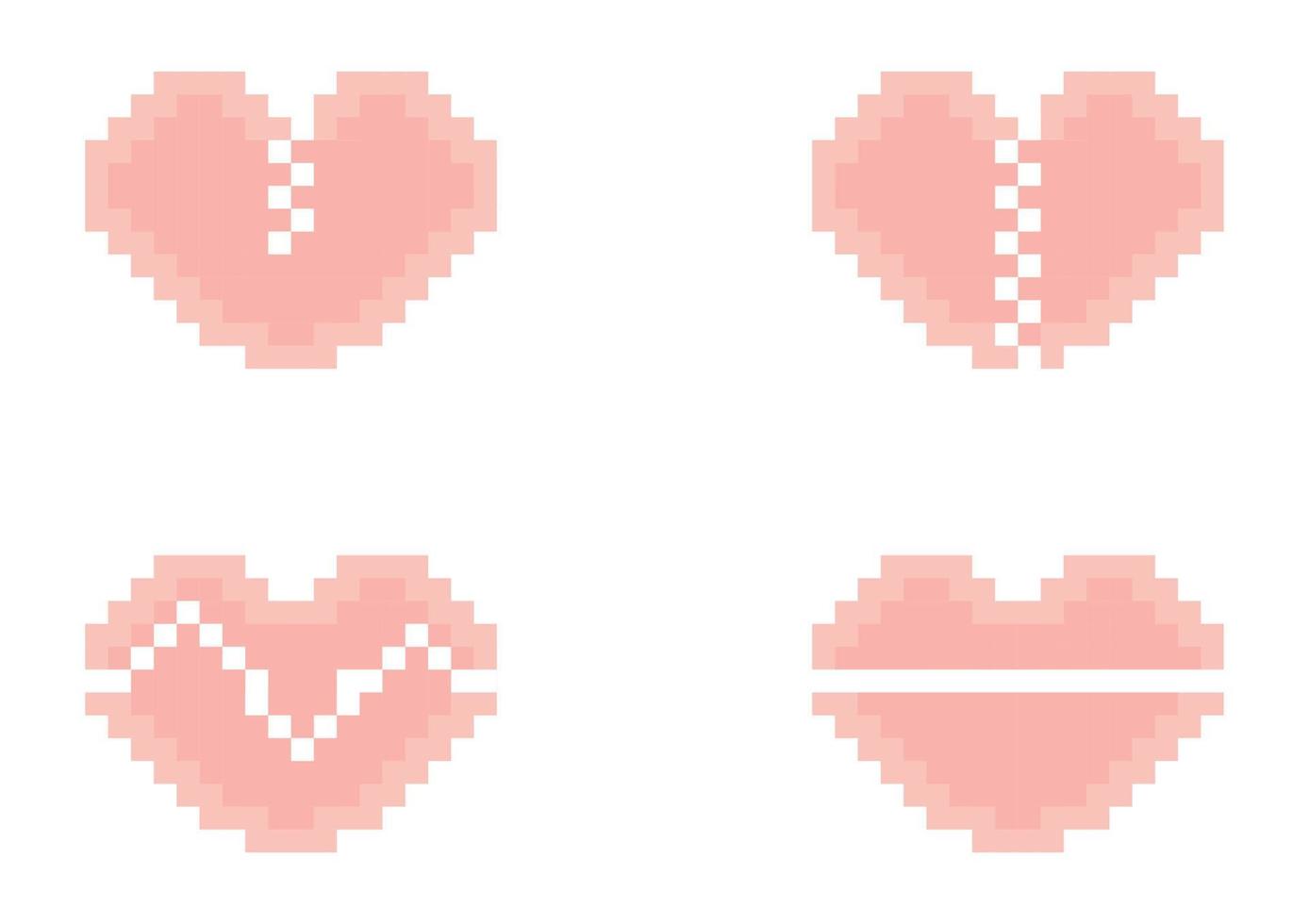 collection of heart design concepts vector