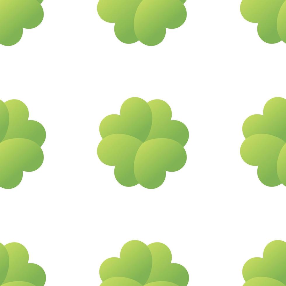 green clover leaf pattern vector