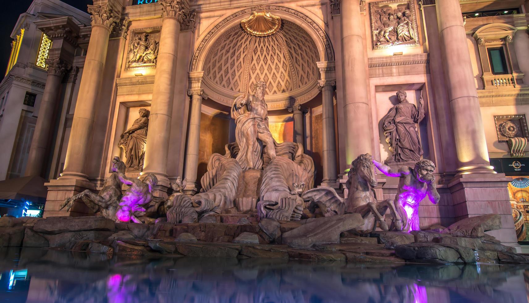 Las Vegas, NV, USA, 2021 - Fountains outside Caesar's Palace photo